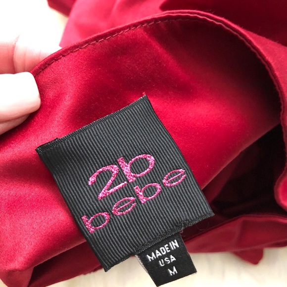 Bebe Red Mini Skirt - Picture 3 of 3